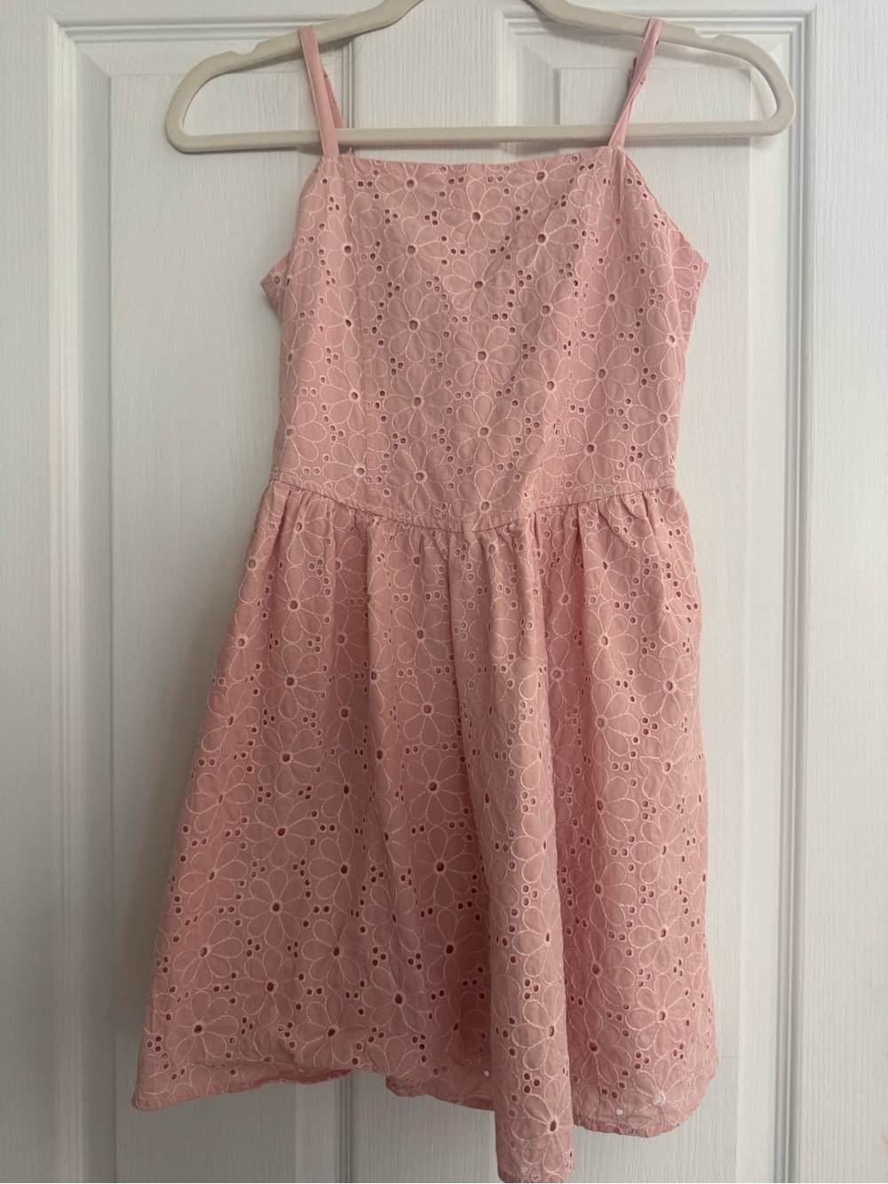 art class Blush Pink Eyelet Floral Sundress